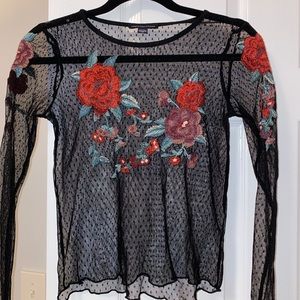 Mesh black top